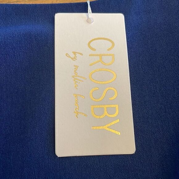 CROSBY BY MOLLIE BURCH SOLID BLUE ELLA DRESS WITH RAINBOW STRAPS.  NEW W… - Picture 4 of 12